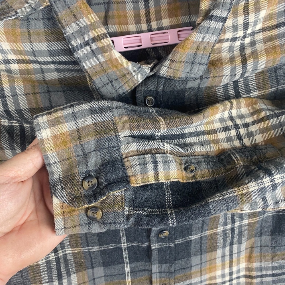 Eddie Bauer Mens Multicolor Plaid Flannel Casual Button Up Shirt Size XL - Picture 12 of 16